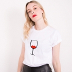 T-Shirt Blanc Bouche Margot FEMME Faubourg54