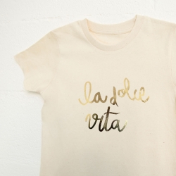 T-Shirt Crème Dolce Vita Gold Enfant ENFANTS Faubourg54