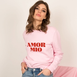 Sweat "Amor Mio" rose FEMME Faubourg54