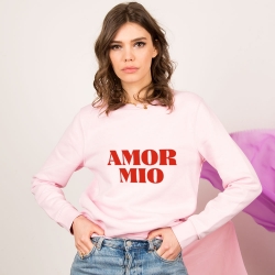 Pink Sweat-shirt "Amor Mio"