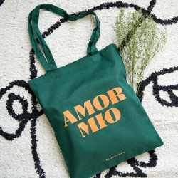 Green Tote Bag Amor Mio