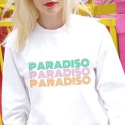 Sweat Paradiso Blanc FEMME Faubourg54