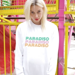 Sweat Paradiso Blanc FEMME Faubourg54