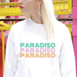 Sweat Paradiso Blanc FEMME Faubourg54