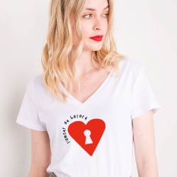 T-shirt V Coeur Alice FEMME Faubourg54