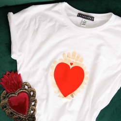 T-Shirt Blanc Coeur Antoinette FEMME Faubourg54