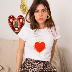 T-Shirt Blanc Coeur Antoinette FEMME Faubourg54