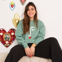 Sweat Vert Sauge Marie FEMME Faubourg54